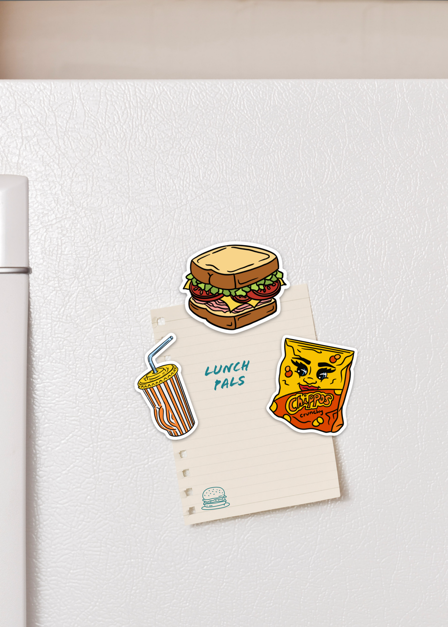Lunch Pals Pack Of Fridge Magnets
