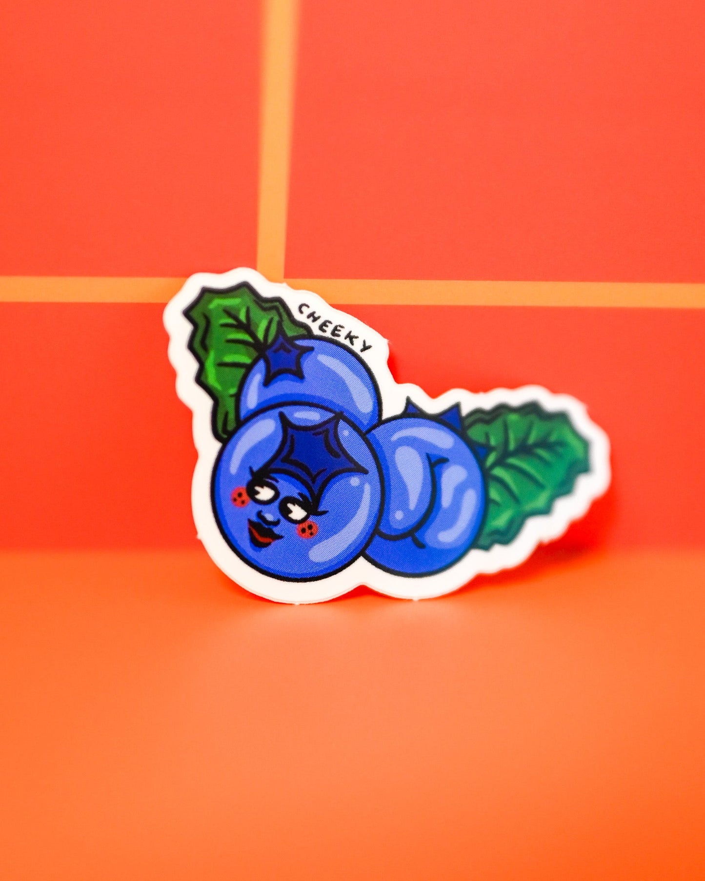 Bloobs Blueberry Booty Vinyl Sticker - Cheeky Art Studio - allison thompson - allisthompson - art - Electronics Stickers & Decals - Portland, Oregon - Asian American Artist