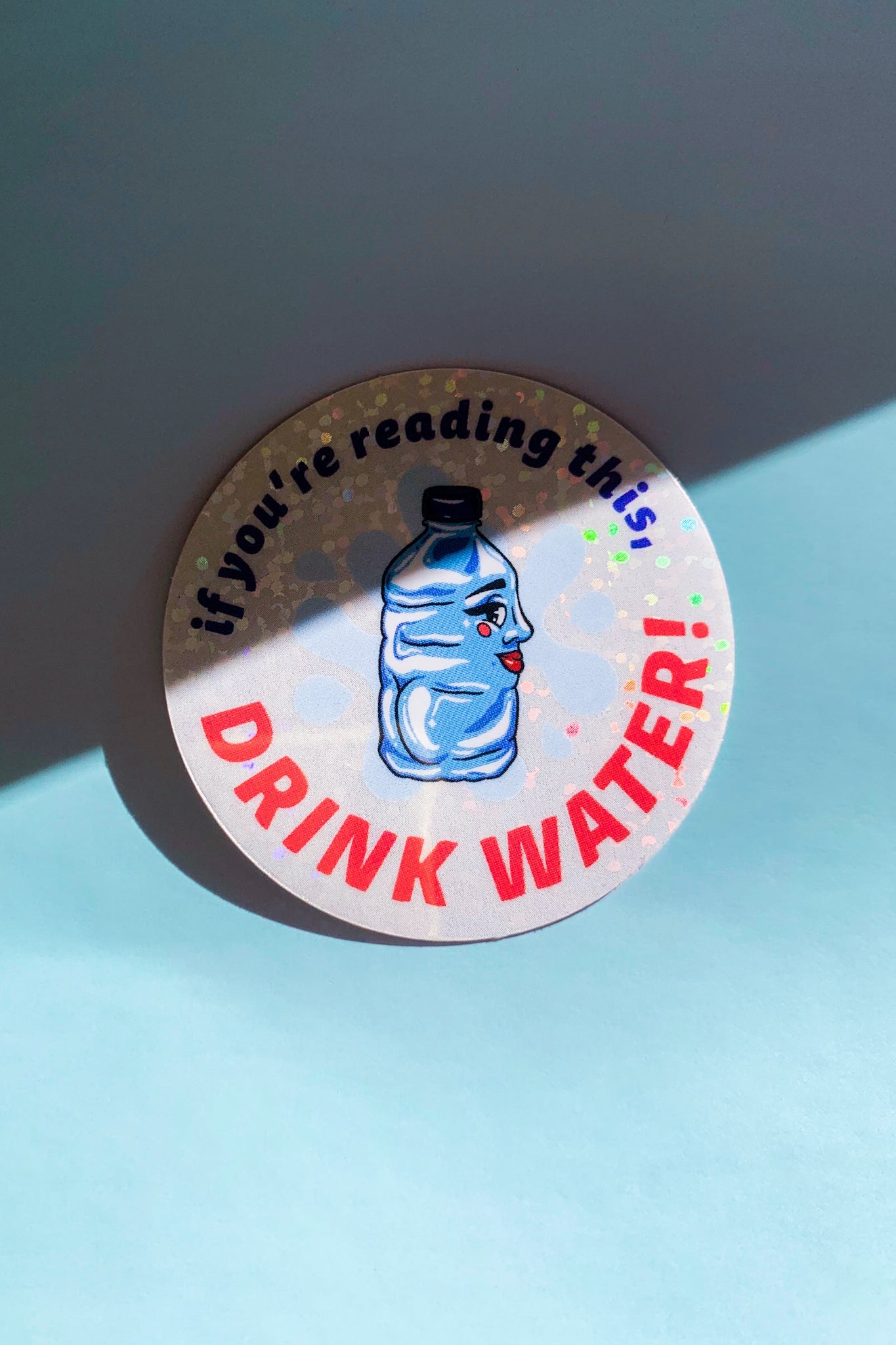 Drink Water! Vinyl Sticker - Cheeky Art Studio - allison thompson - allisthompson - art - Electronics Stickers & Decals - Portland, Oregon - Asian American Artist