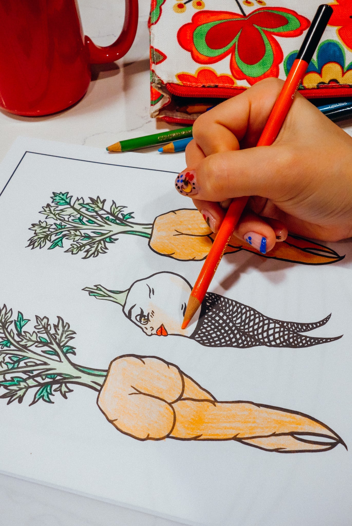 Foodie Booties Cheeky Adult Coloring Book - Cheeky Art Studio - allison thompson - allisthompson - Apple - Coloring Book - Portland, Oregon - Asian American Artist