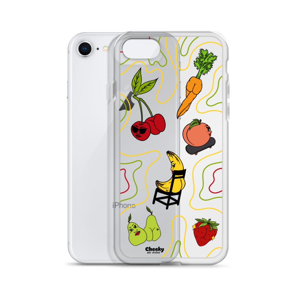 Foodie Booties Clear Phone Case - Cheeky Art Studio - Phone case - Phone Cases - Portland, Oregon - Asian American Artist