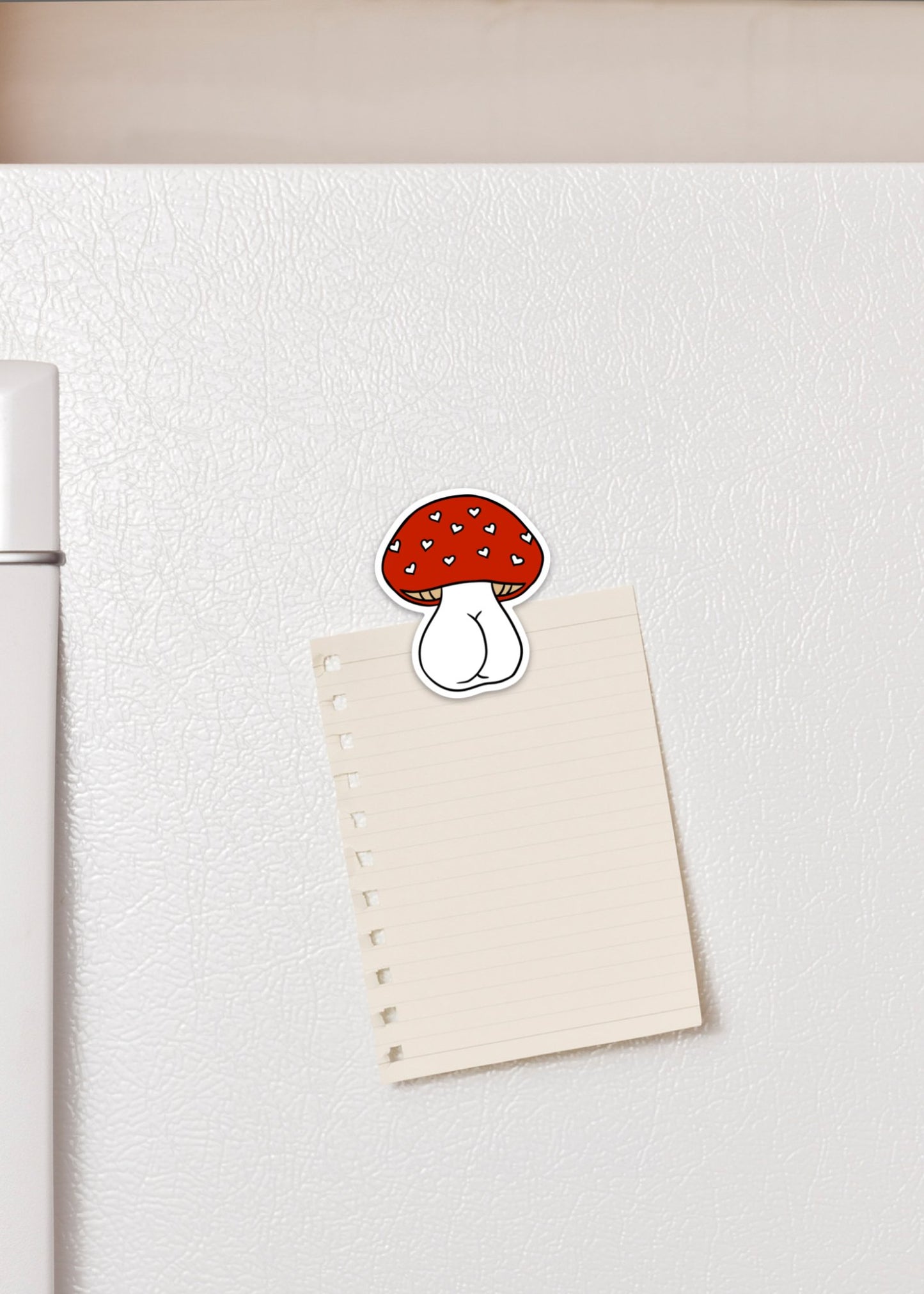 Mushroom Booty Fridge Magnet - Cheeky Art Studio - fridge - Magnet - mushies - Magnet - Portland, Oregon - Asian American Artist