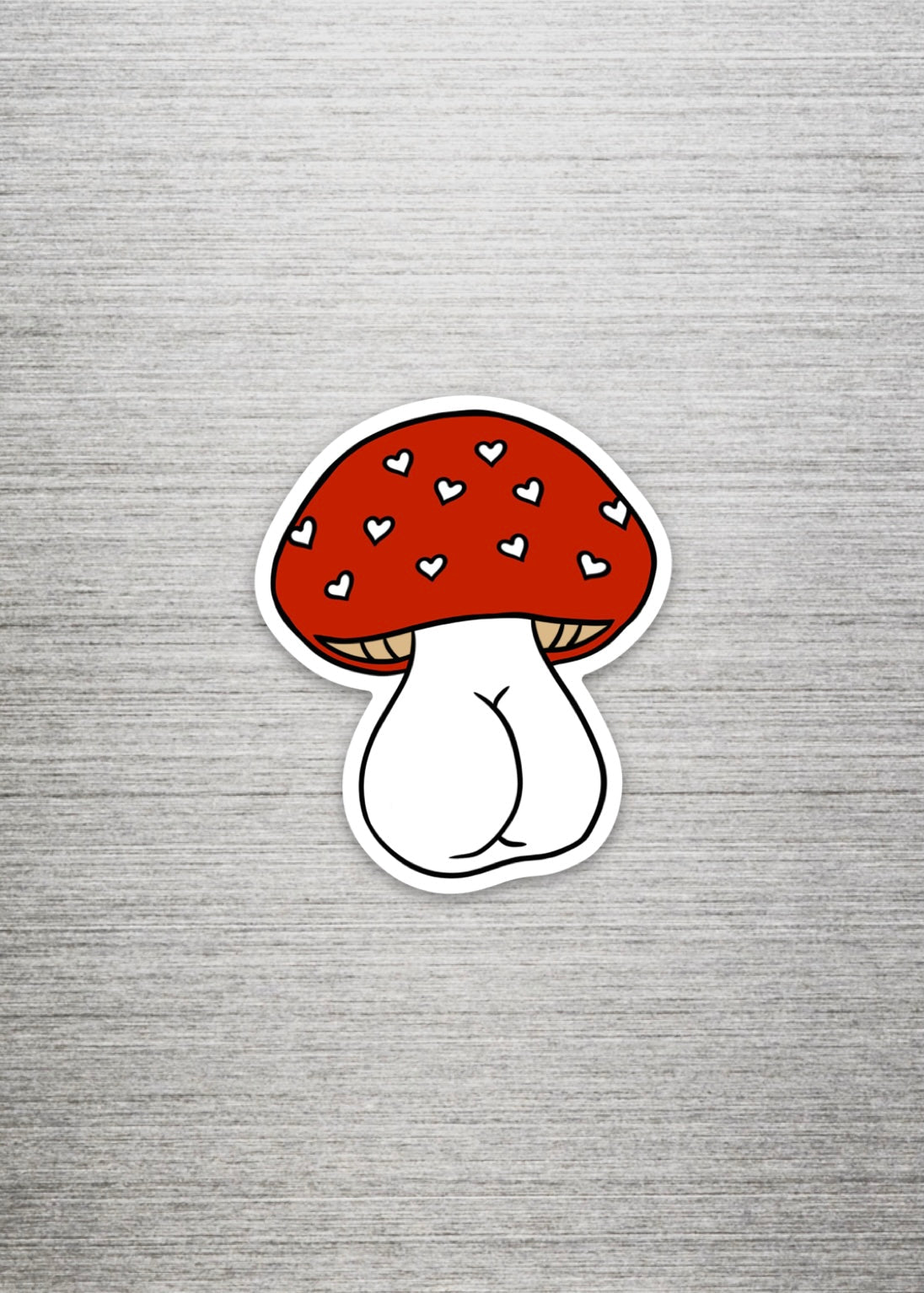 Mushroom Booty Fridge Magnet - Cheeky Art Studio - fridge - Magnet - mushies - Magnet - Portland, Oregon - Asian American Artist