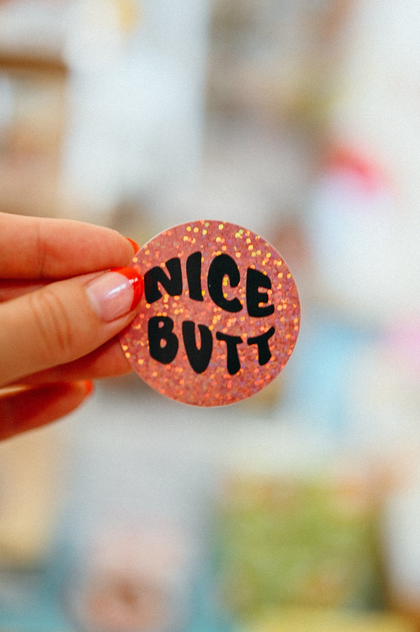 Nice Butt Vinyl Sticker - Cheeky Art Studio - allison thompson - allisthompson - art - Electronics Stickers & Decals - Portland, Oregon - Asian American Artist