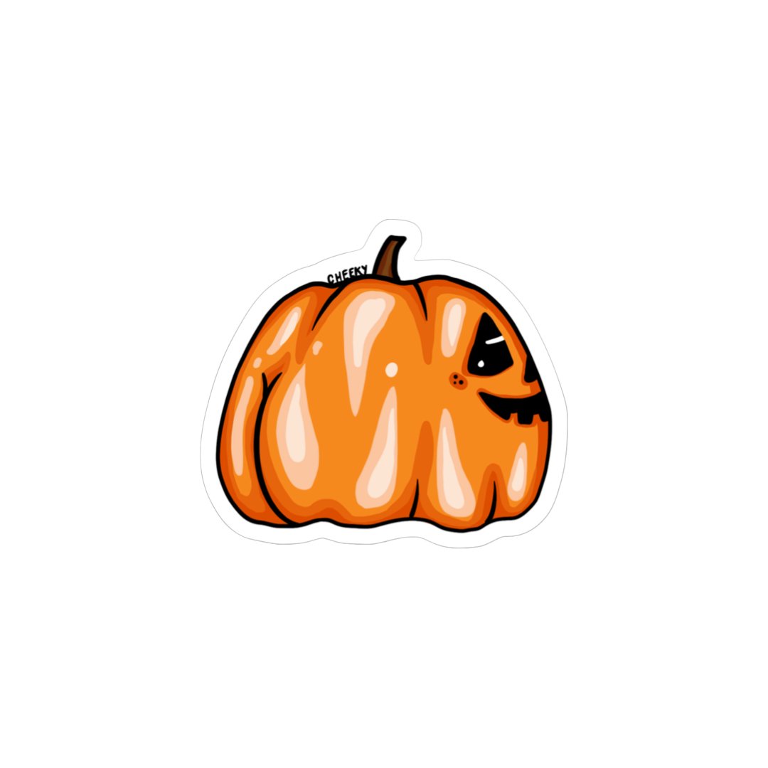 Pumpkin Booty Vinyl Sticker - Cheeky Art Studio - allison thompson - allisthompson - art - Electronics Stickers & Decals - Portland, Oregon - Asian American Artist