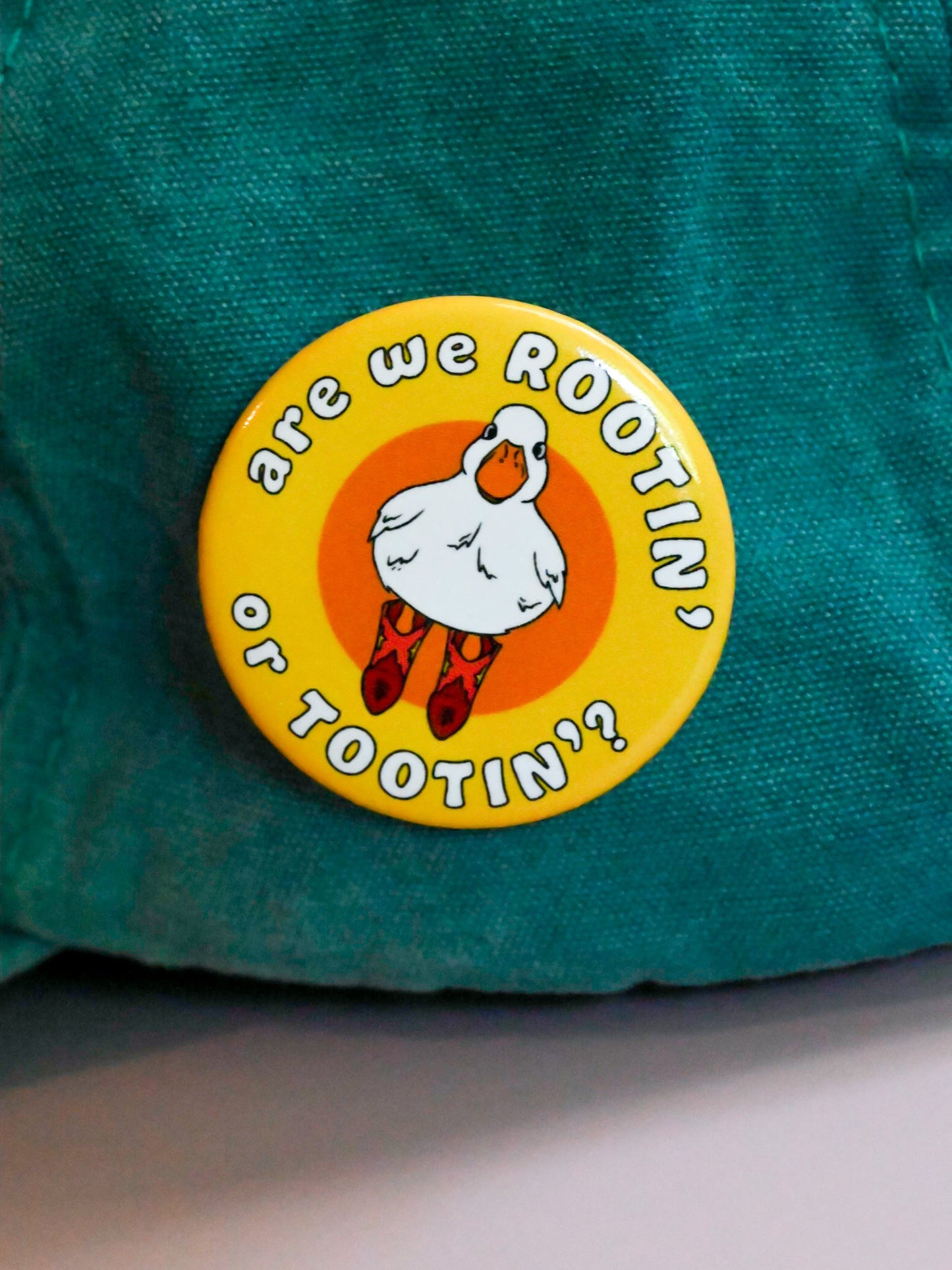 Rootin’ Tootin’ Pin Button - Cheeky Art Studio - allison thompson - allisthompson - art - Pin Button - Portland, Oregon - Asian American Artist
