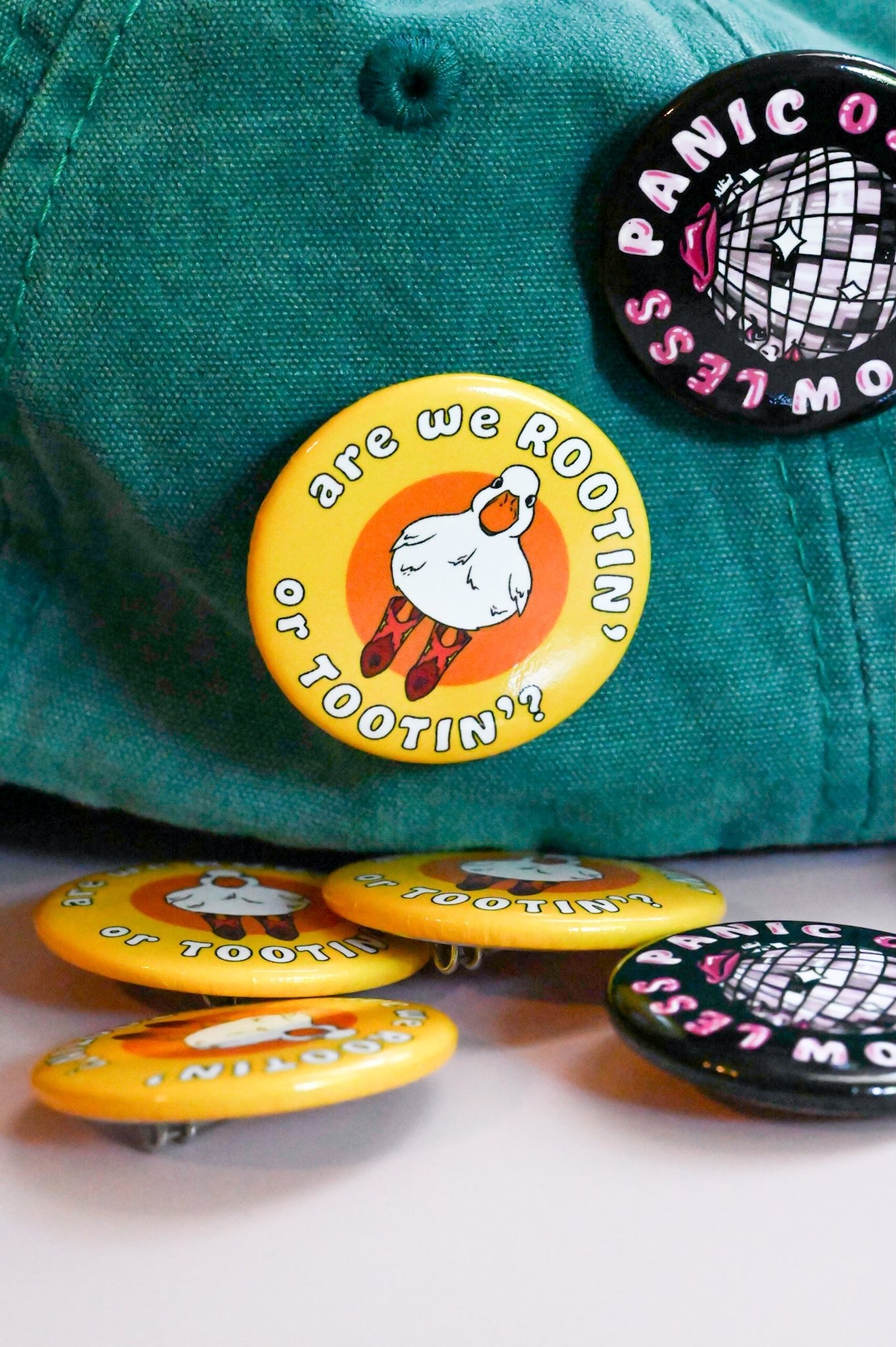 Rootin’ Tootin’ Pin Button - Cheeky Art Studio - allison thompson - allisthompson - art - Pin Button - Portland, Oregon - Asian American Artist