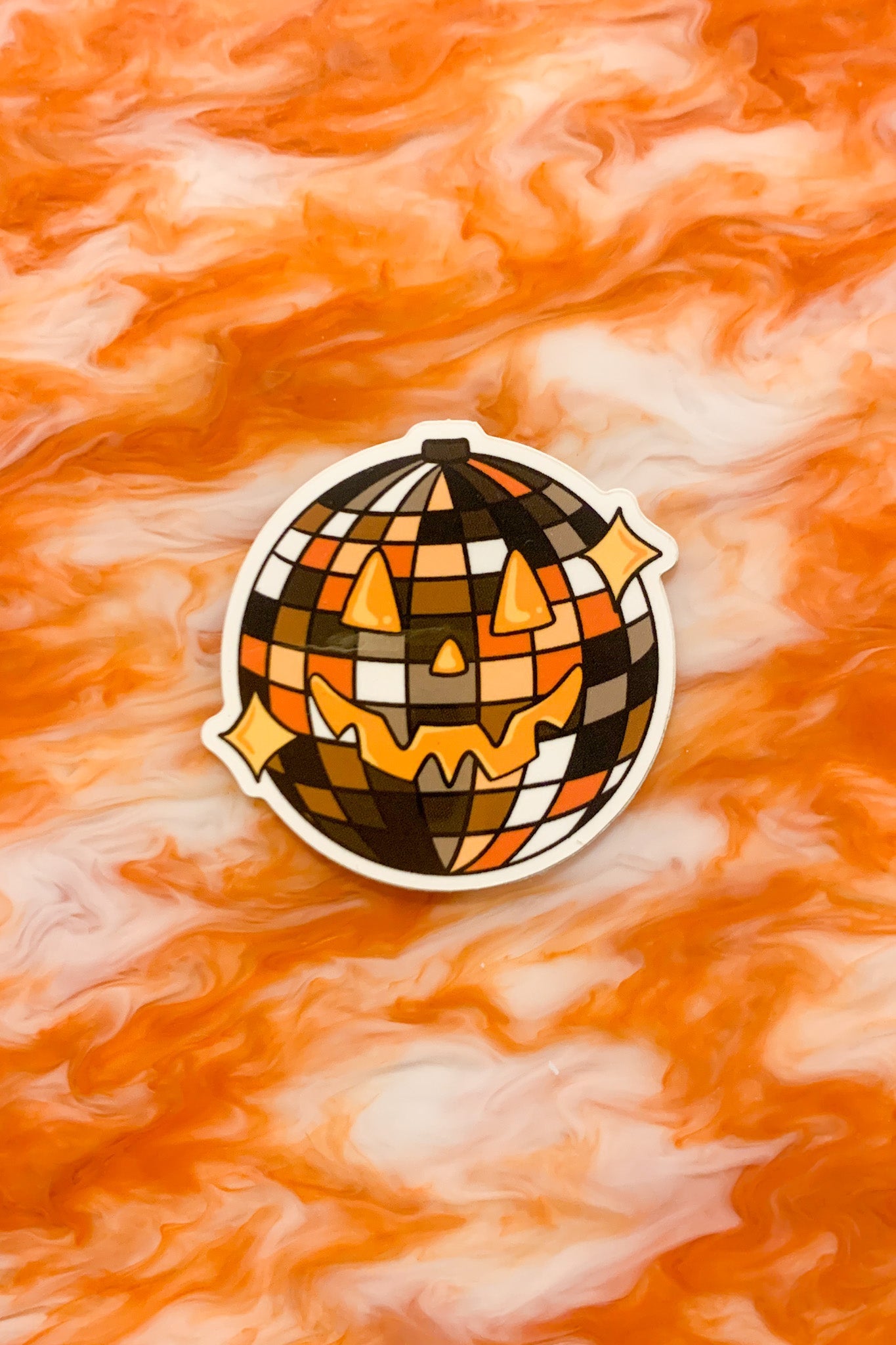 Spooky Disco Vinyl Sticker - Cheeky Art Studio - allison thompson - allisthompson - art - Electronics Stickers & Decals - Portland, Oregon - Asian American Artist