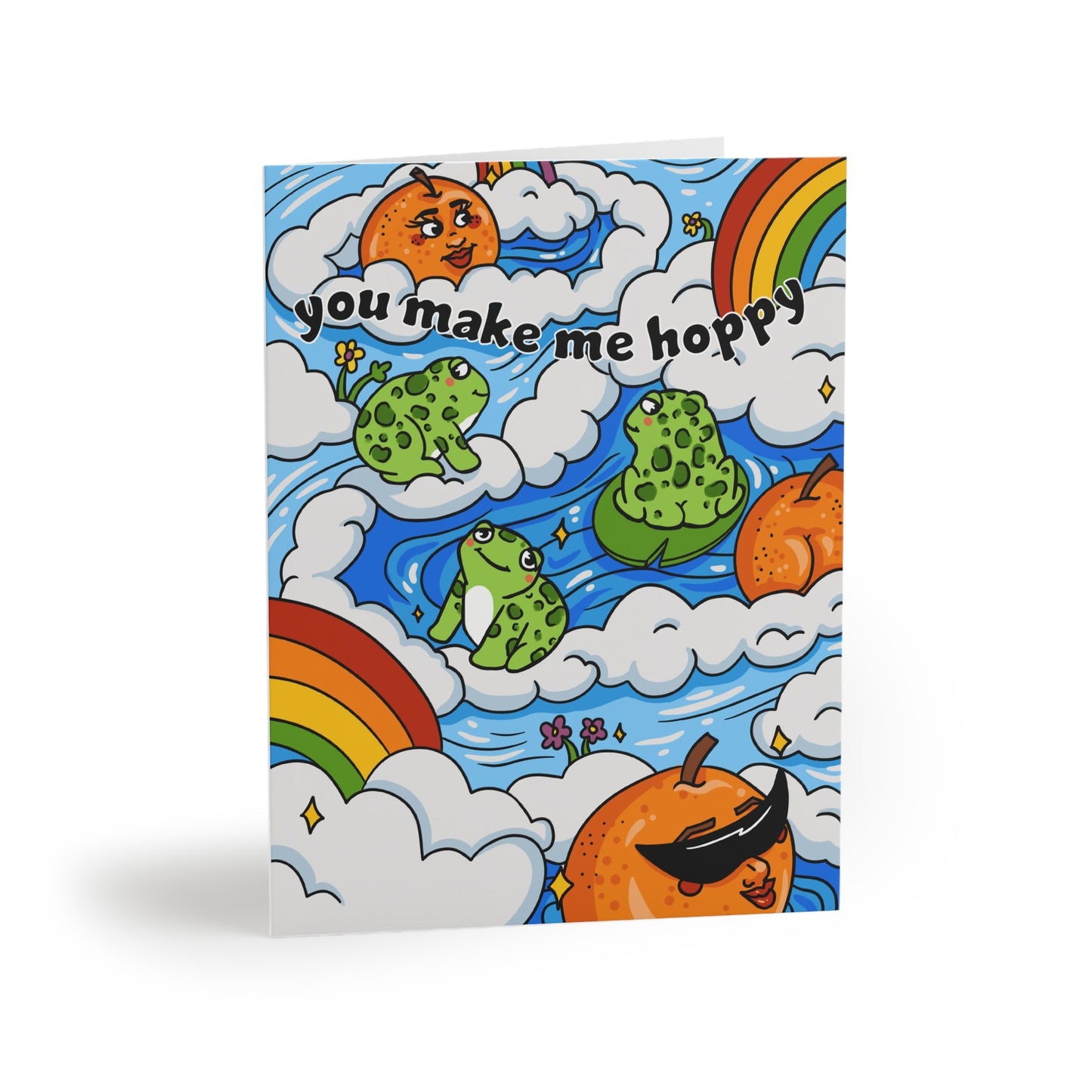 You Make Me Hoppy Greeting Card - Cheeky Art Studio - allison thompson - allisthompson - art - Greeting & Note Cards - Portland, Oregon - Asian American Artist