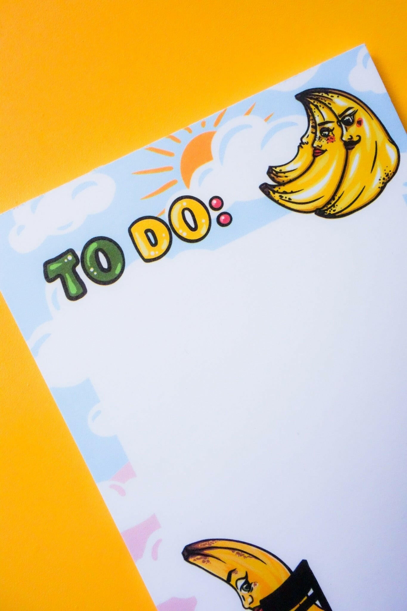 Banana Booties To Do List Notepad - Cheeky Art Studio - allison thompson - allisthompson - art - Portland, Oregon - Asian American Artist