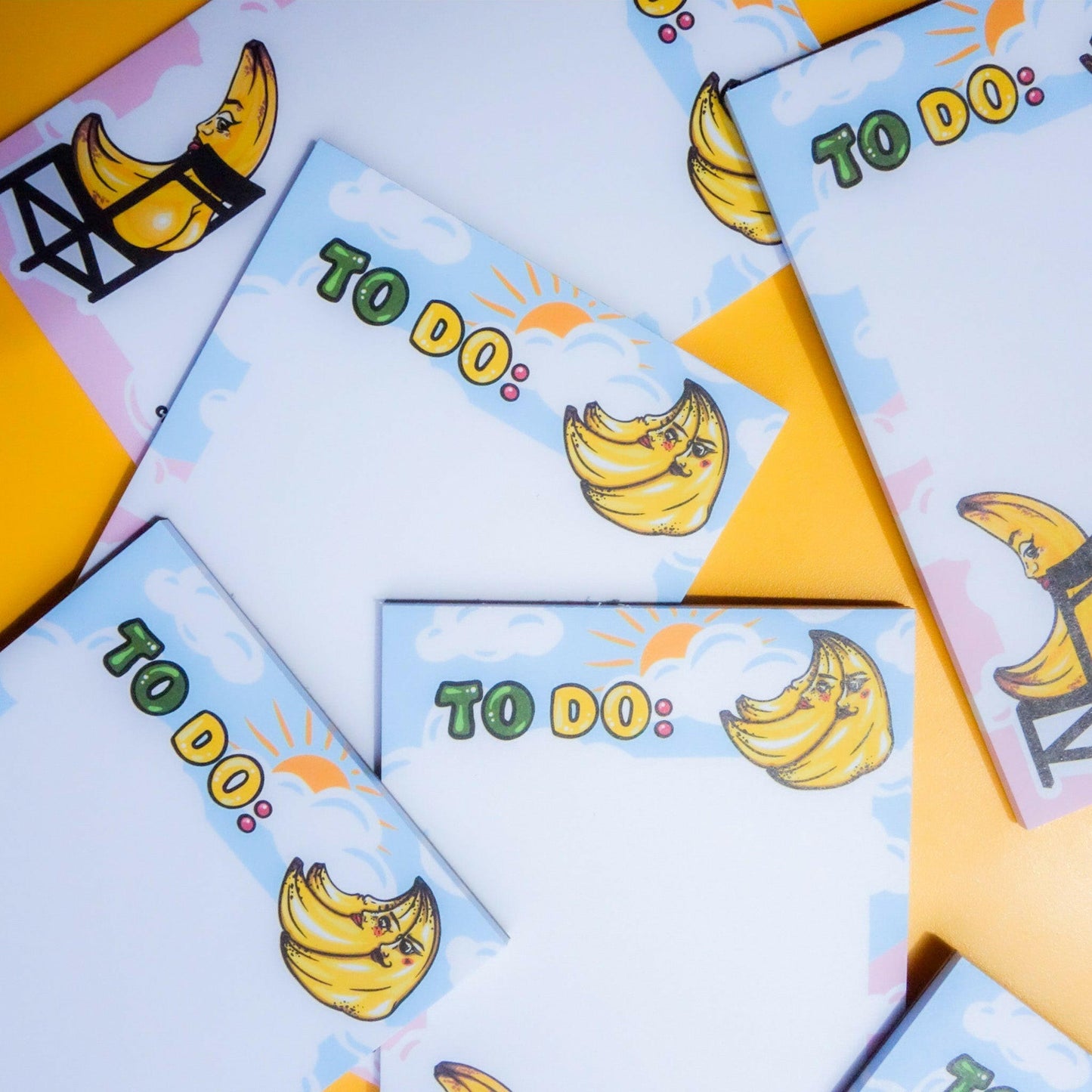 Banana Booties To Do List Notepad - Cheeky Art Studio - allison thompson - allisthompson - art - Portland, Oregon - Asian American Artist