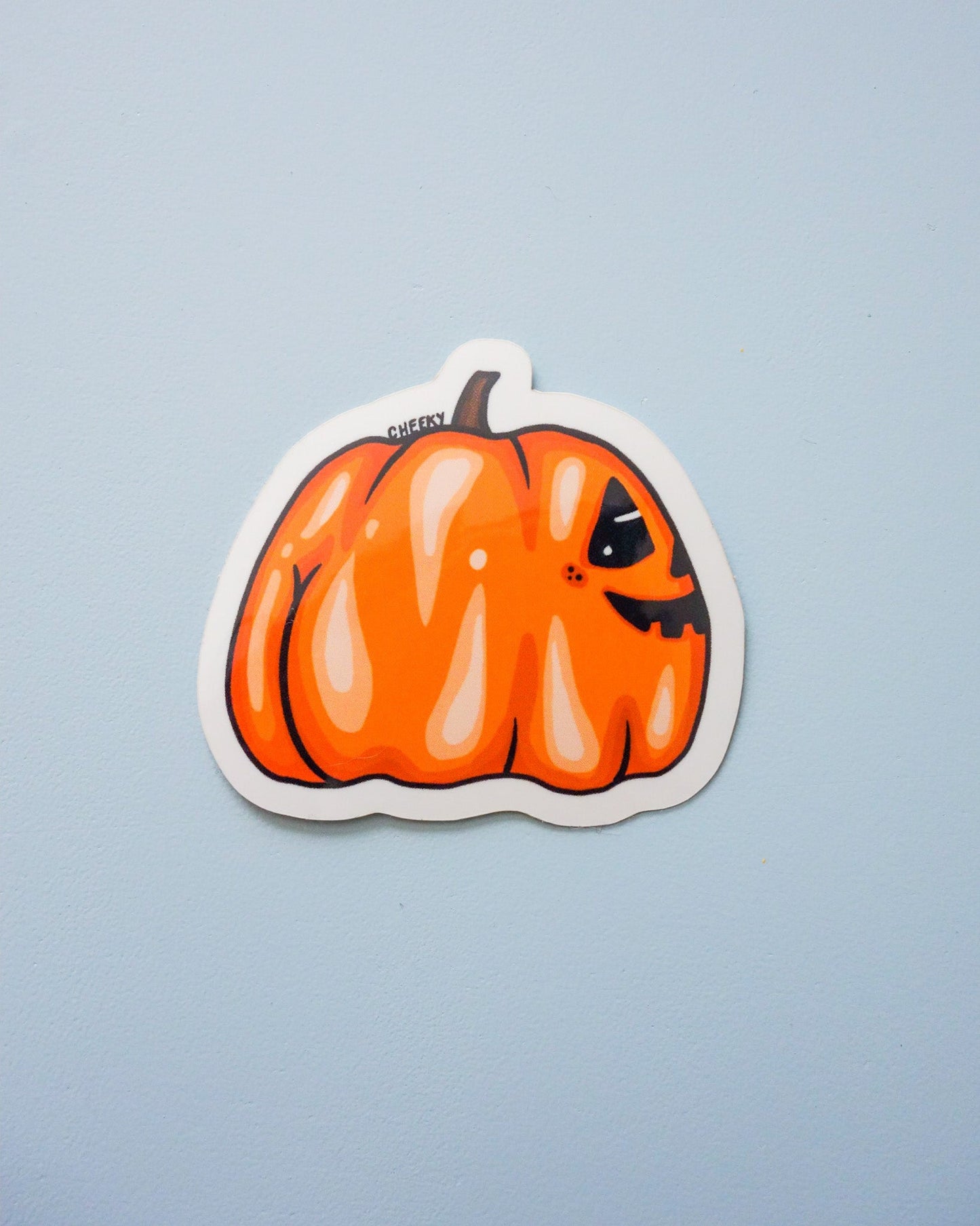 Pumpkin Booty Vinyl Sticker - Cheeky Art Studio - allison thompson - allisthompson - art - Electronics Stickers & Decals - Portland, Oregon - Asian American Artist