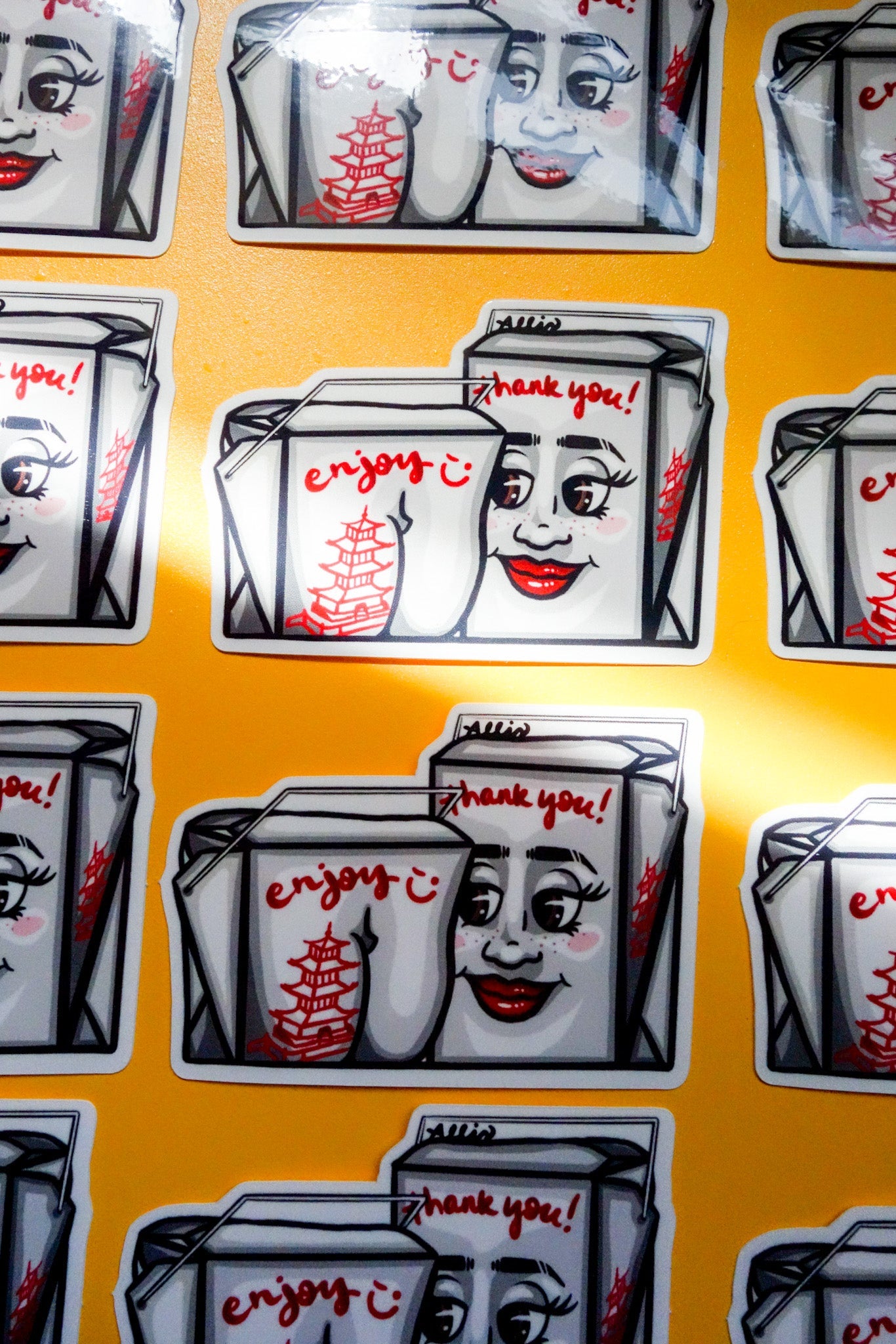 Take Out Booty Vinyl Sticker - Cheeky Art Studio