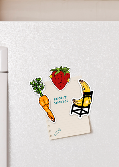 Foodie Booties Pack Of Fridge Magnets
