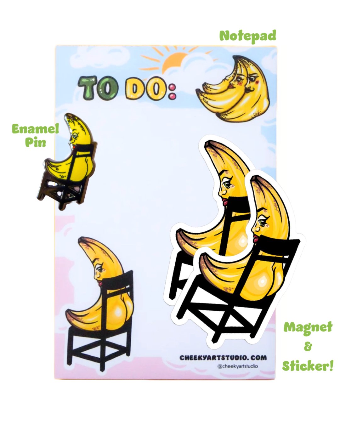 Banana Booty Bundle - Cheeky Art Studio - banana - banana booty - bananas - Gift Giving - Portland, Oregon - Asian American Artist