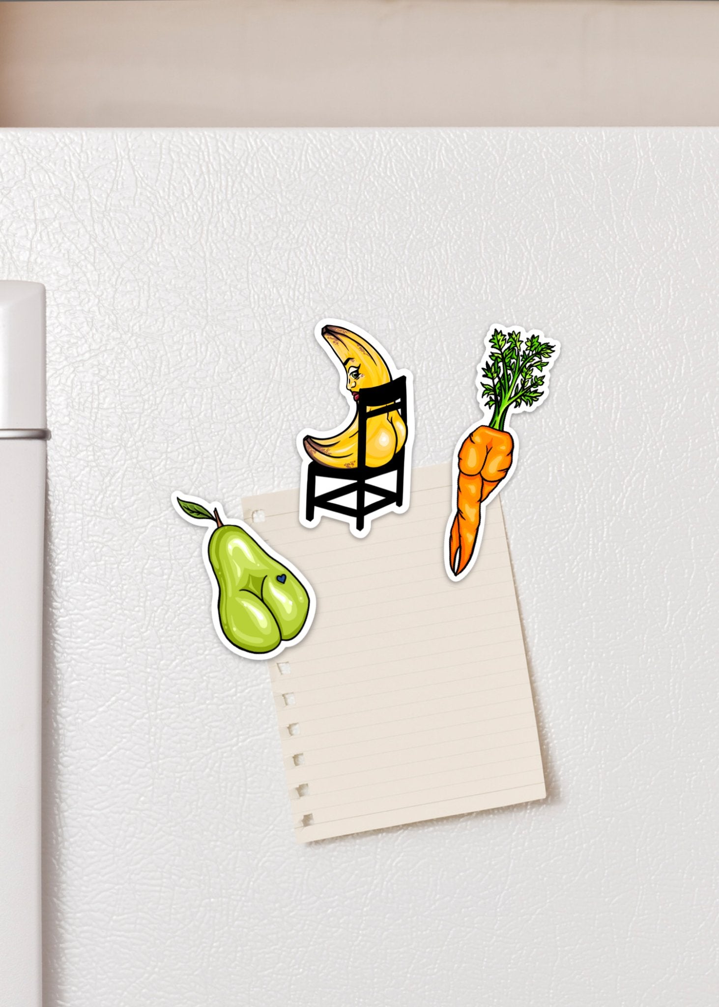 Banana Booty Fridge Magnet - Cheeky Art Studio - banana booty - bananas - fridge - Magnet - Portland, Oregon - Asian American Artist