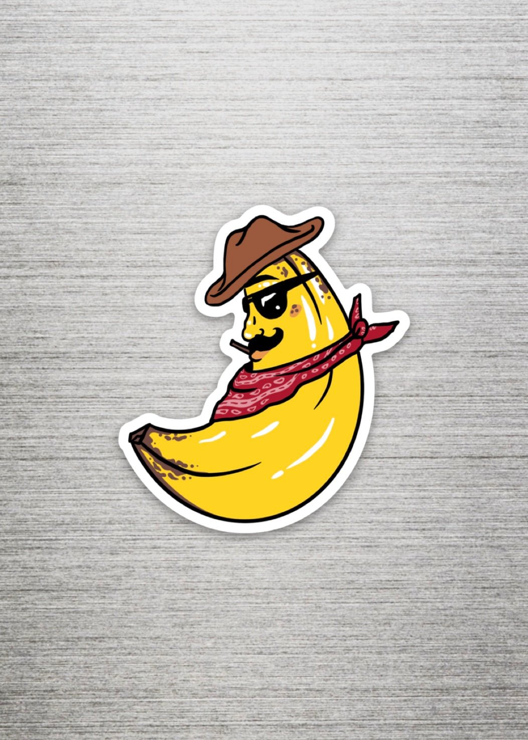Banana Buzz Fridge Magnet - Cheeky Art Studio - banana - bananas - cowboy - Magnet - Portland, Oregon - Asian American Artist