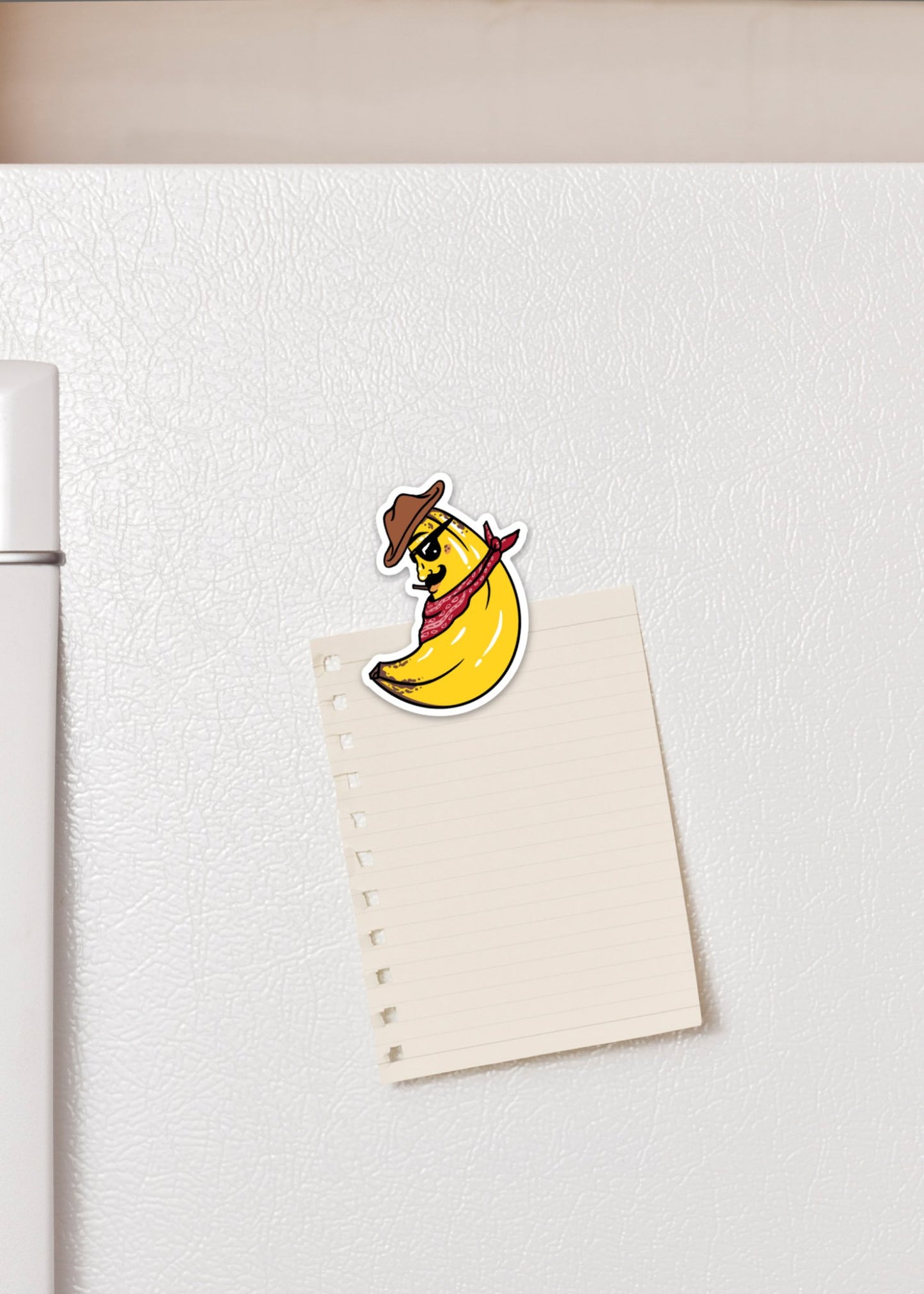 Banana Buzz Fridge Magnet - Cheeky Art Studio-banana-bananas-cowboy