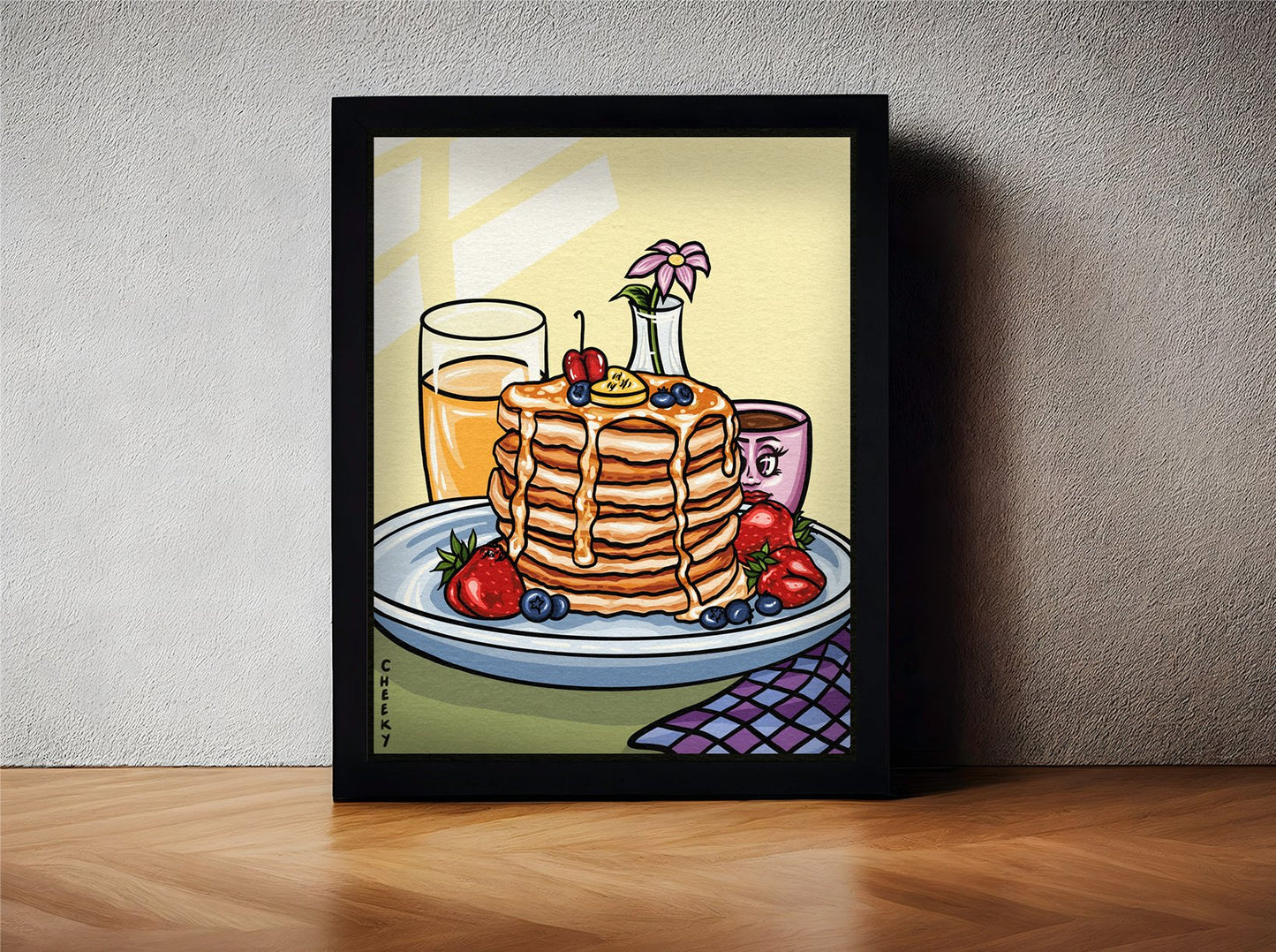 Breakfast Club Art Print - Cheeky Art Studio - art - blueberries - breakfast - Artwork - Portland, Oregon - Asian American Artist