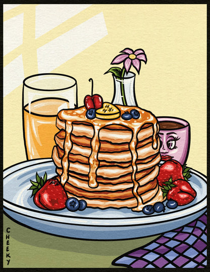 Breakfast Club Art Print - Cheeky Art Studio - art - blueberries - breakfast - Artwork - Portland, Oregon - Asian American Artist