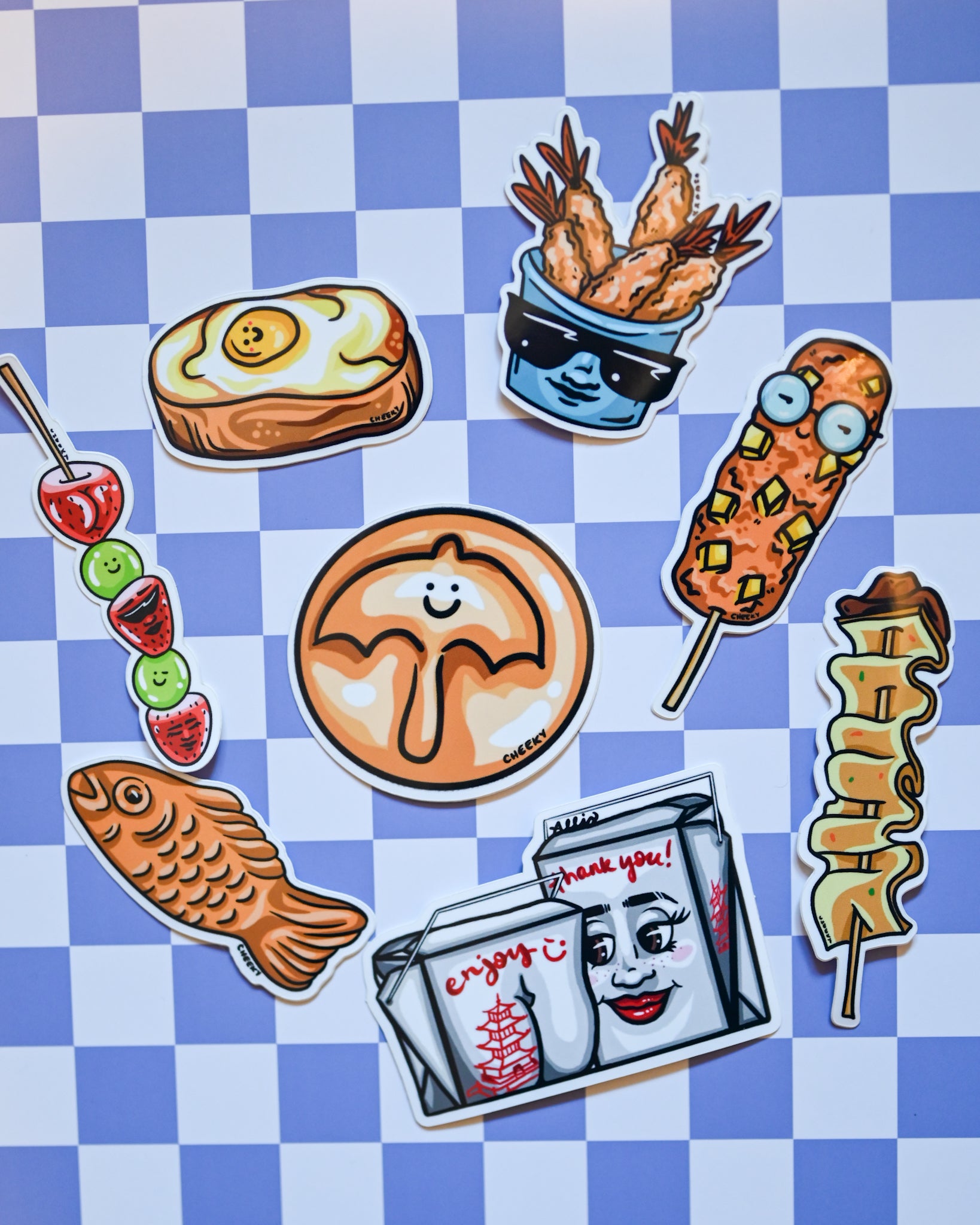 Cheeky Candied Fruit Vinyl Sticker - Cheeky Art Studio - allison thompson - allisthompson - art - Electronics Stickers & Decals - Portland, Oregon - Asian American Artist