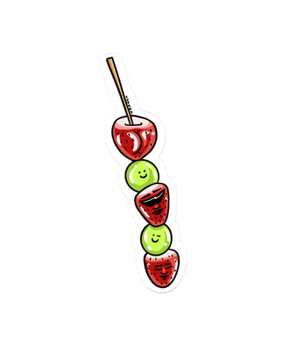 Cheeky Candied Fruit Vinyl Sticker - Cheeky Art Studio - allison thompson - allisthompson - art - Electronics Stickers & Decals - Portland, Oregon - Asian American Artist
