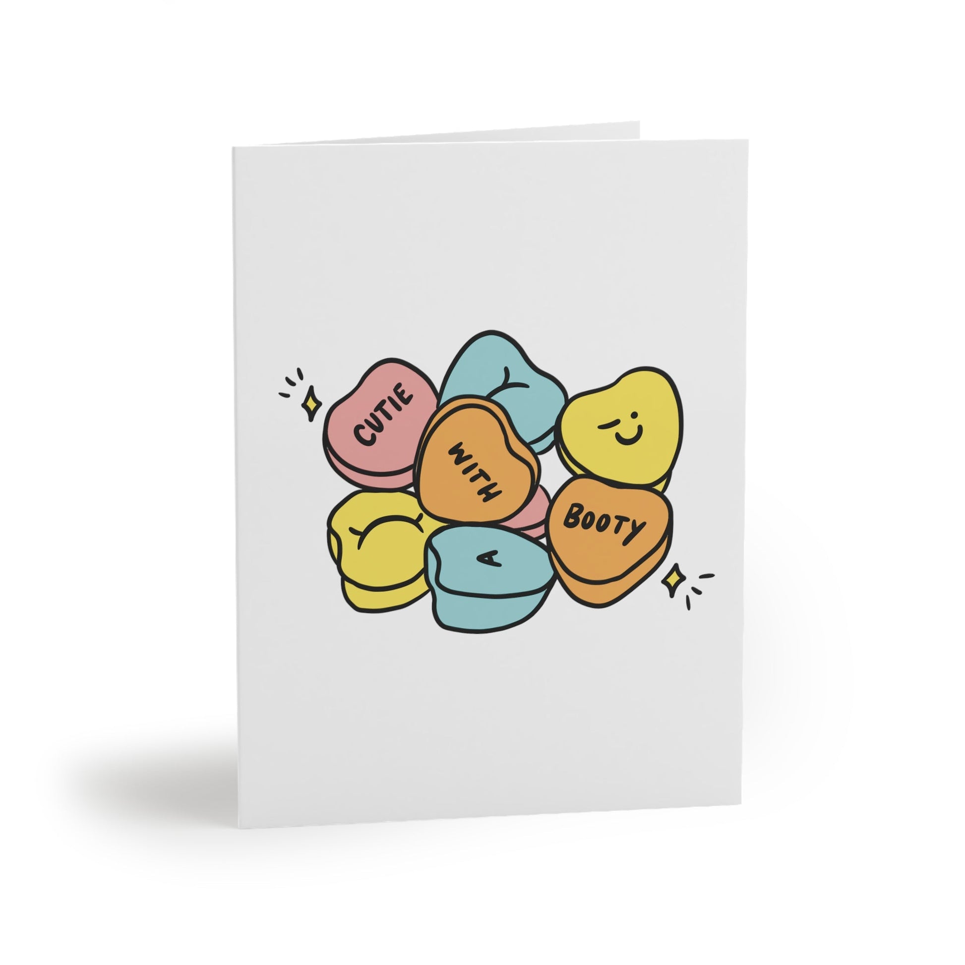 Cutie With A Booty Valentine’s Day Card - Cheeky Art Studio - allison thompson - allisthompson - art - Greeting & Note Cards - Portland, Oregon - Asian American Artist