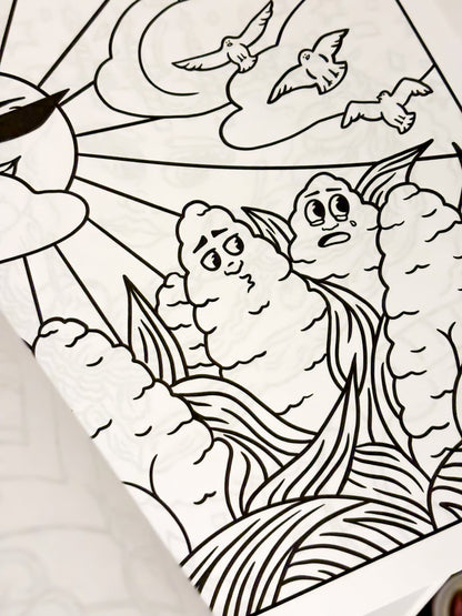 Foodie Booties 2: A Cheeky Coloring Book - Cheeky Art Studio - allison thompson - allisthompson - Apple - Coloring Book - Portland, Oregon - Asian American Artist