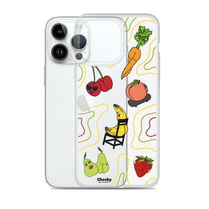 Foodie Booties Clear Phone Case - Cheeky Art Studio - Phone case - Phone Cases - Portland, Oregon - Asian American Artist