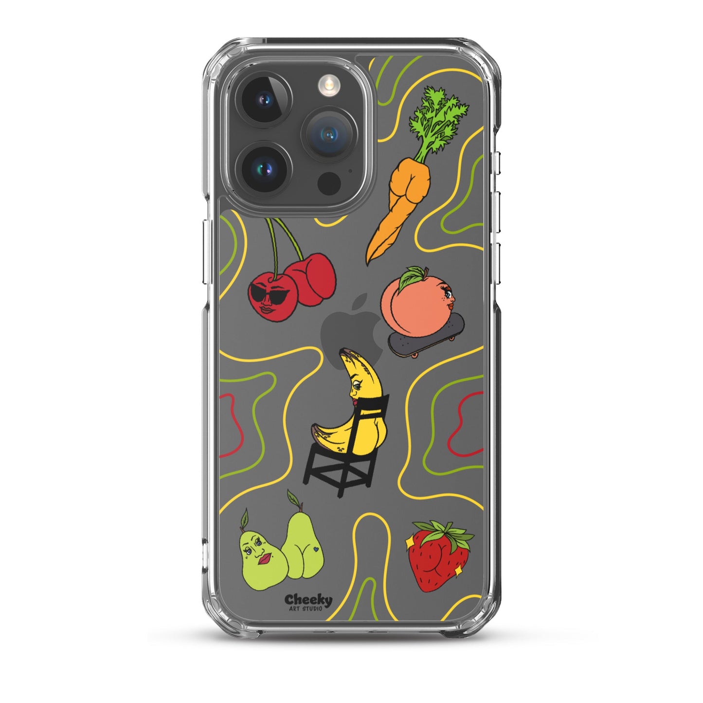 Foodie Booties Clear Phone Case - Cheeky Art Studio - Phone case - Phone Cases - Portland, Oregon - Asian American Artist