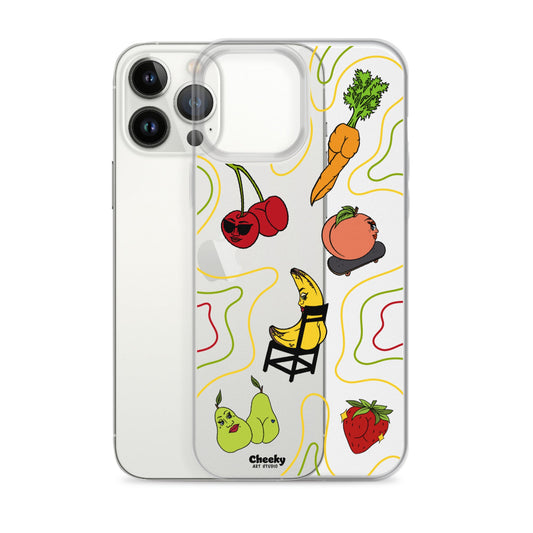 Foodie Booties Clear Phone Case - Cheeky Art Studio - Phone case - Phone Cases - Portland, Oregon - Asian American Artist