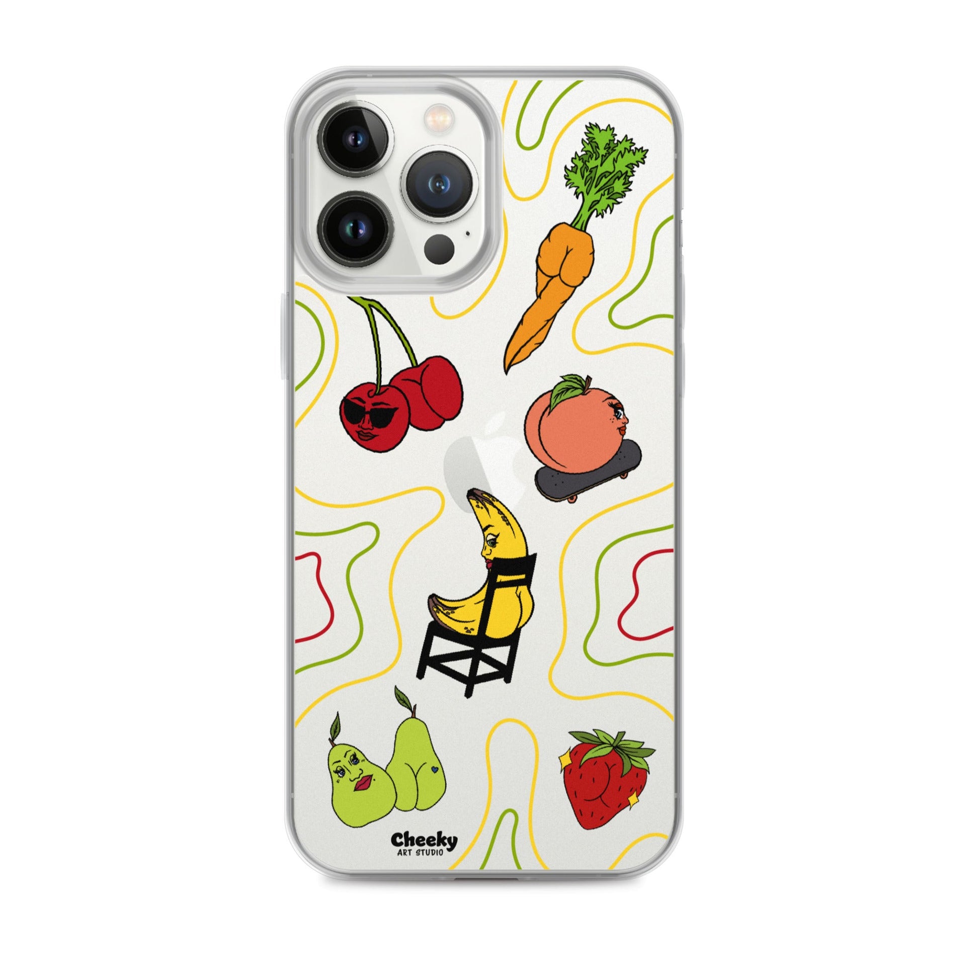 Foodie Booties Clear Phone Case - Cheeky Art Studio - Phone case - Phone Cases - Portland, Oregon - Asian American Artist