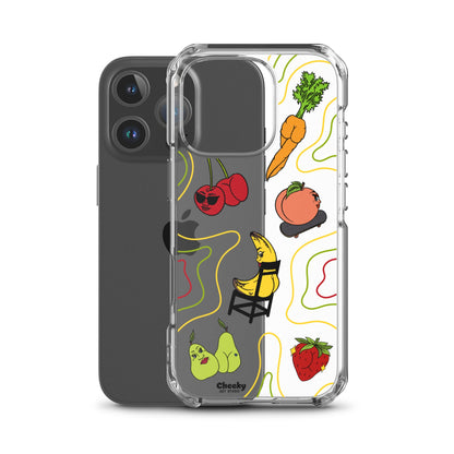 Foodie Booties Clear Phone Case - Cheeky Art Studio - Phone case - Phone Cases - Portland, Oregon - Asian American Artist