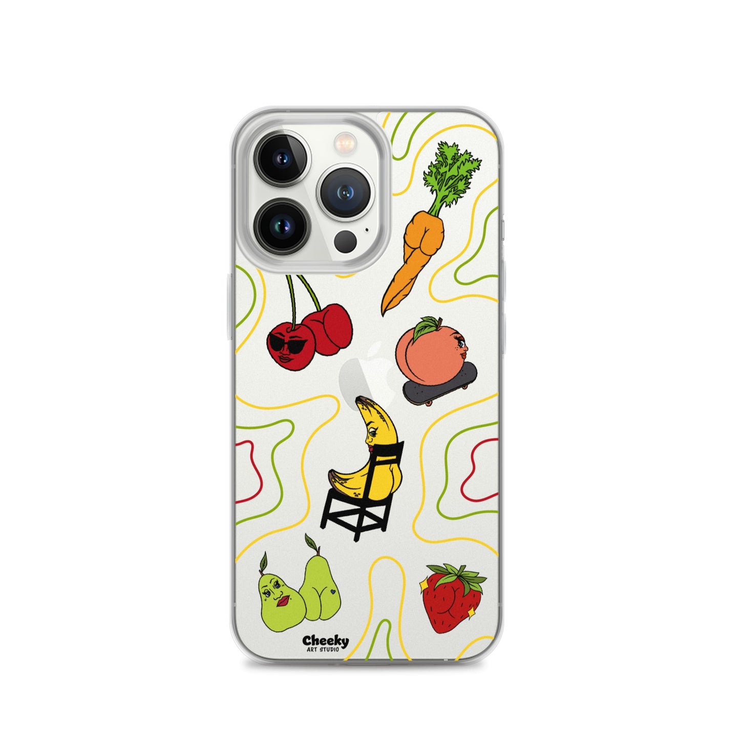 Foodie Booties Clear Phone Case - Cheeky Art Studio - Phone case - Phone Cases - Portland, Oregon - Asian American Artist