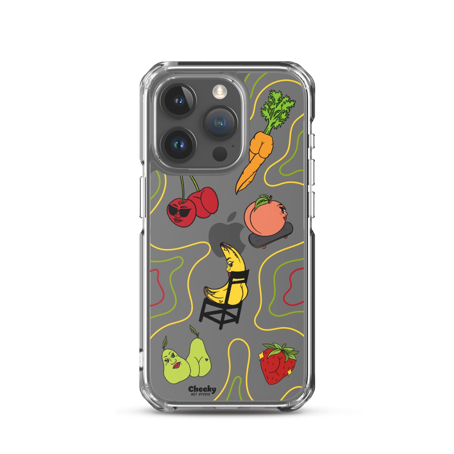 Foodie Booties Clear Phone Case - Cheeky Art Studio - Phone case - Phone Cases - Portland, Oregon - Asian American Artist