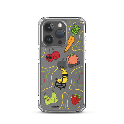 Foodie Booties Clear Phone Case - Cheeky Art Studio - Phone case - Phone Cases - Portland, Oregon - Asian American Artist