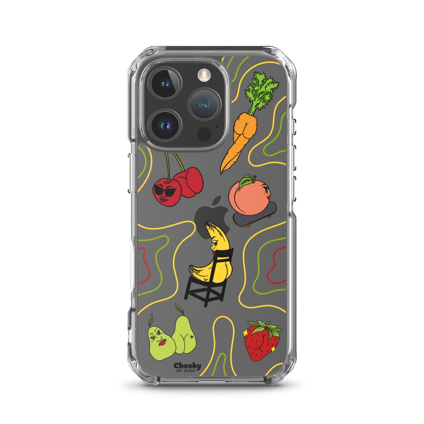 Foodie Booties Clear Phone Case - Cheeky Art Studio - Phone case - Phone Cases - Portland, Oregon - Asian American Artist