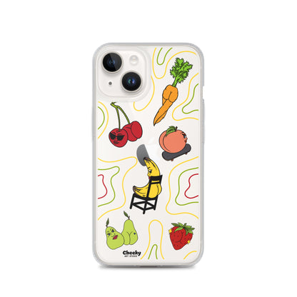 Foodie Booties Clear Phone Case - Cheeky Art Studio - Phone case - Phone Cases - Portland, Oregon - Asian American Artist