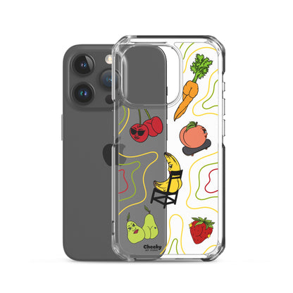 Foodie Booties Clear Phone Case - Cheeky Art Studio - Phone case - Phone Cases - Portland, Oregon - Asian American Artist