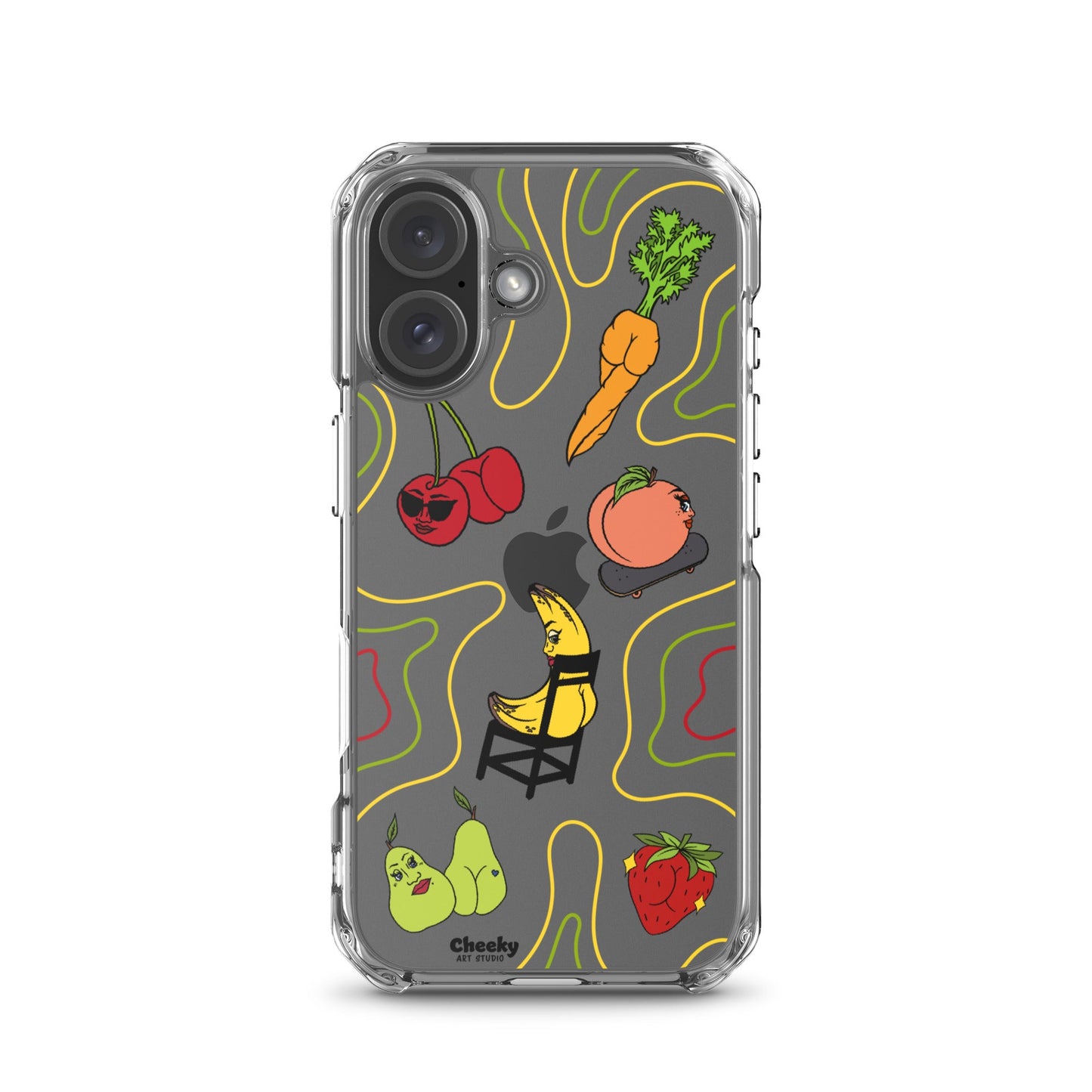 Foodie Booties Clear Phone Case - Cheeky Art Studio - Phone case - Phone Cases - Portland, Oregon - Asian American Artist