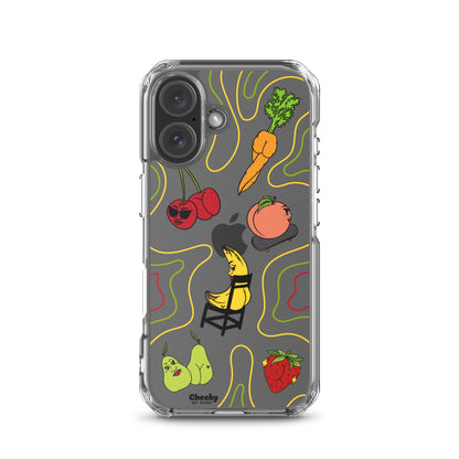 Foodie Booties Clear Phone Case - Cheeky Art Studio - Phone case - Phone Cases - Portland, Oregon - Asian American Artist