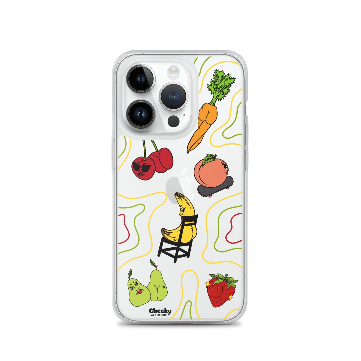 Foodie Booties Clear Phone Case - Cheeky Art Studio - Phone case - Phone Cases - Portland, Oregon - Asian American Artist