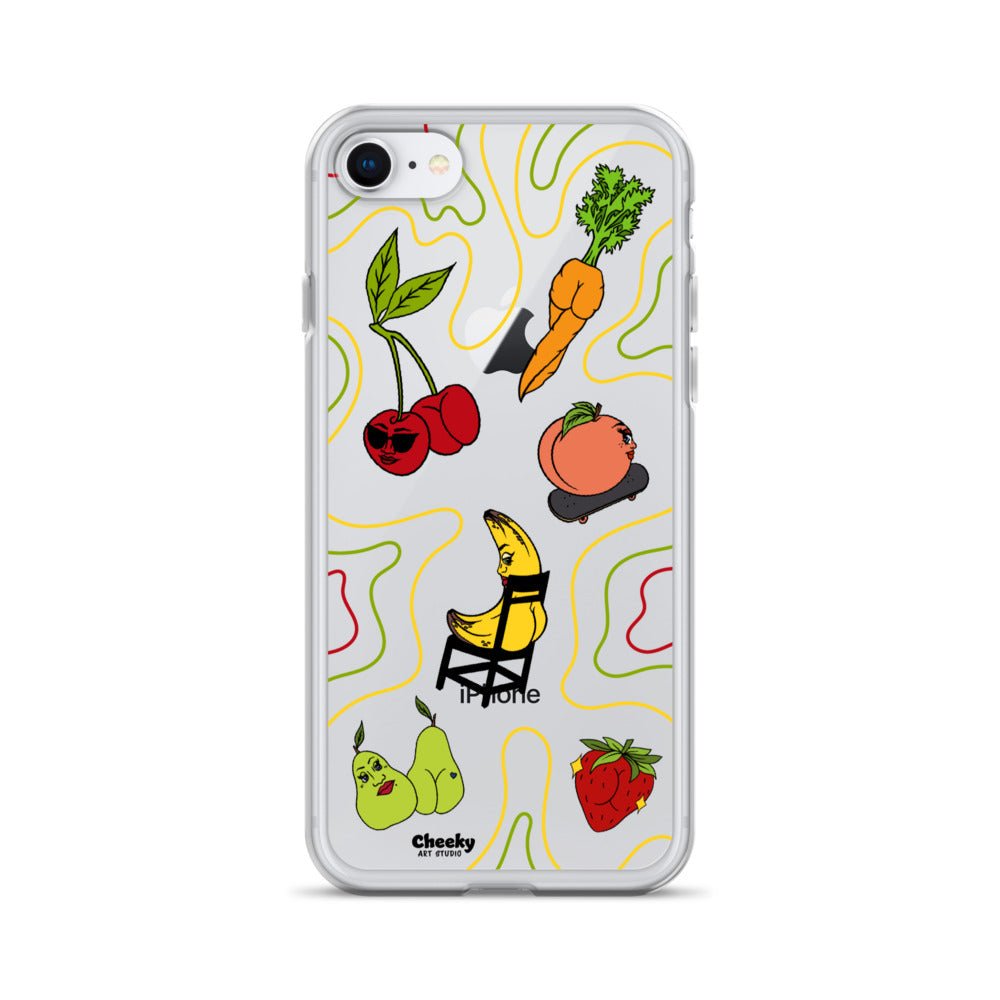 Foodie Booties Clear Phone Case - Cheeky Art Studio - Phone case - Phone Cases - Portland, Oregon - Asian American Artist