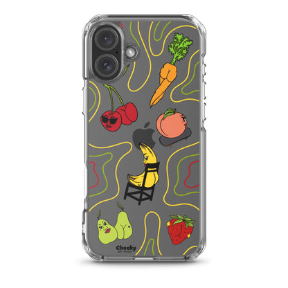 Foodie Booties Clear Phone Case - Cheeky Art Studio - Phone case - Phone Cases - Portland, Oregon - Asian American Artist