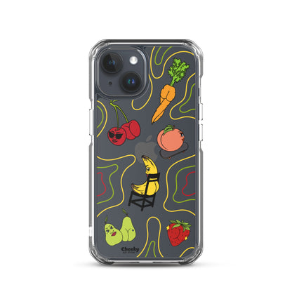 Foodie Booties Clear Phone Case - Cheeky Art Studio - Phone case - Phone Cases - Portland, Oregon - Asian American Artist