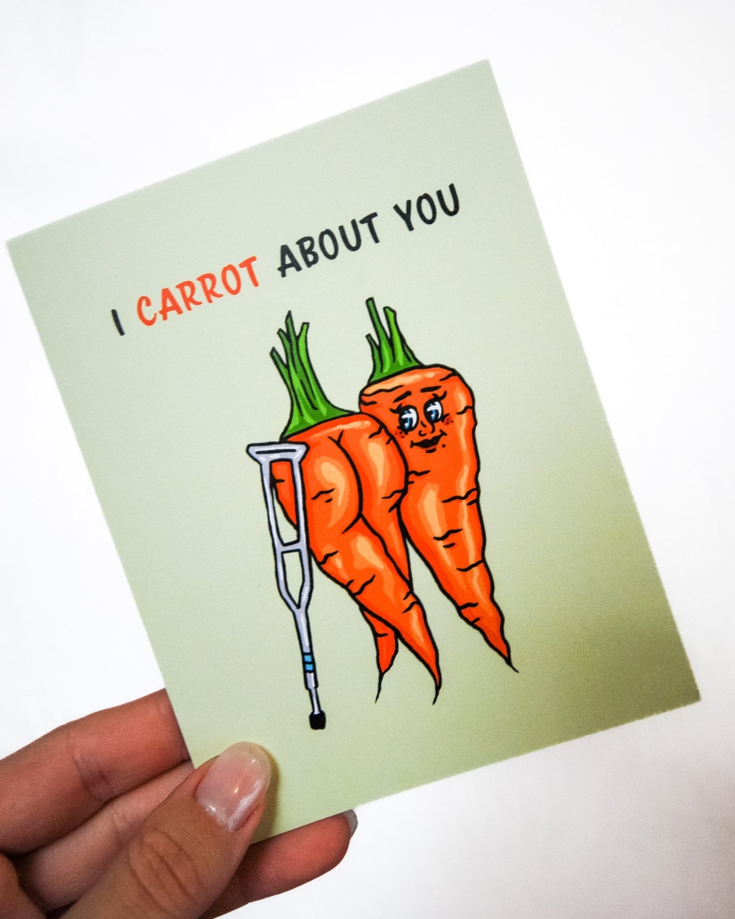 I Carrot About You Card - Cheeky Art Studio - allison thompson - allisthompson - art - Greeting & Note Cards - Portland, Oregon - Asian American Artist