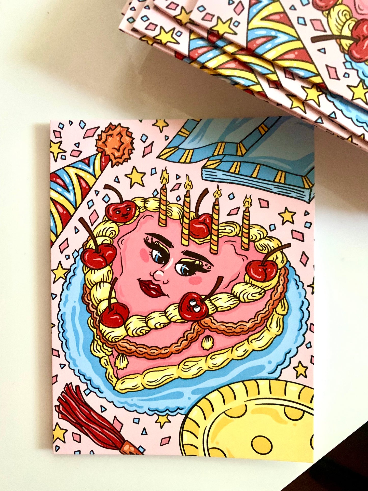 Cherrylicious Booty Bash Birthday Card