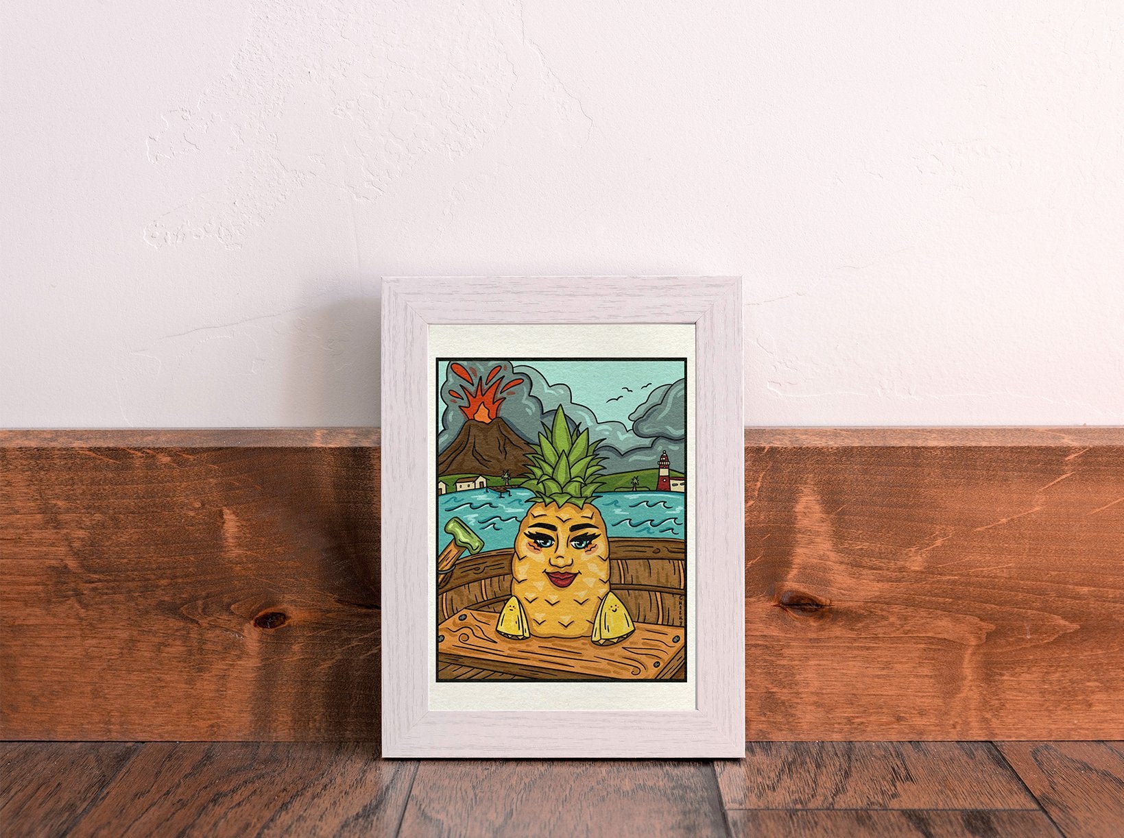 Mama Pineapple To The Rescue Art Print - Cheeky Art Studio - art - mom - Mother's Day - Artwork - Portland, Oregon - Asian American Artist