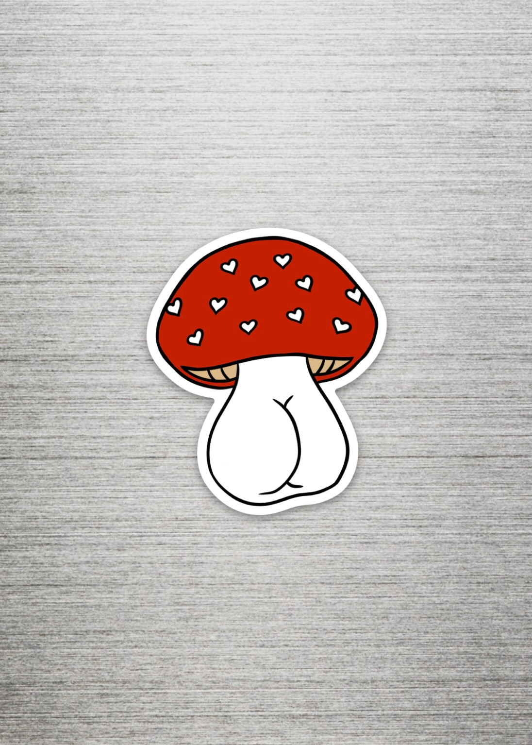 Mushroom Booty Fridge Magnet - Cheeky Art Studio-fridge-Magnet-mushies