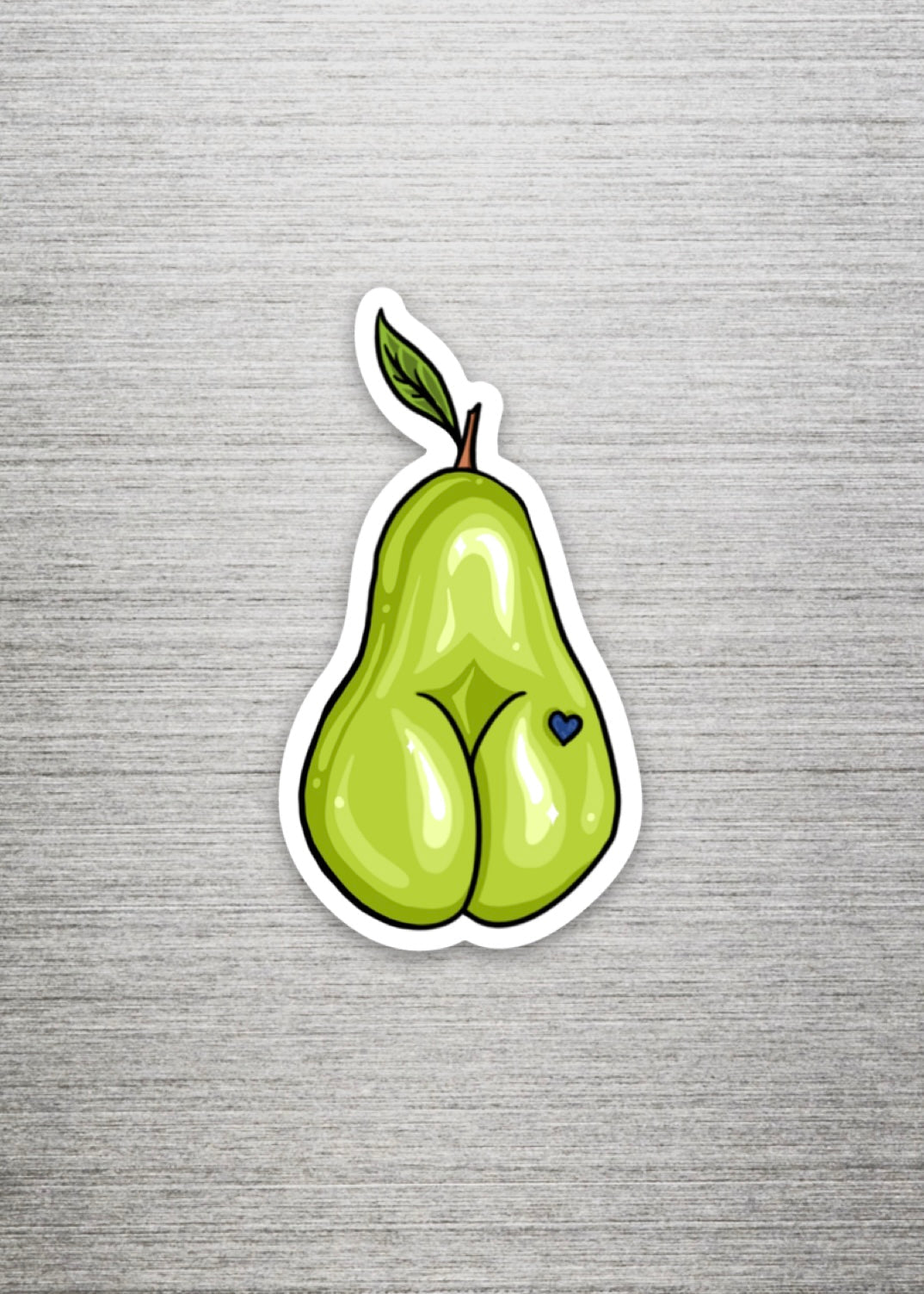 Pear Booty Fridge Magnet - Cheeky Art Studio-fridge-fruit-Magnet